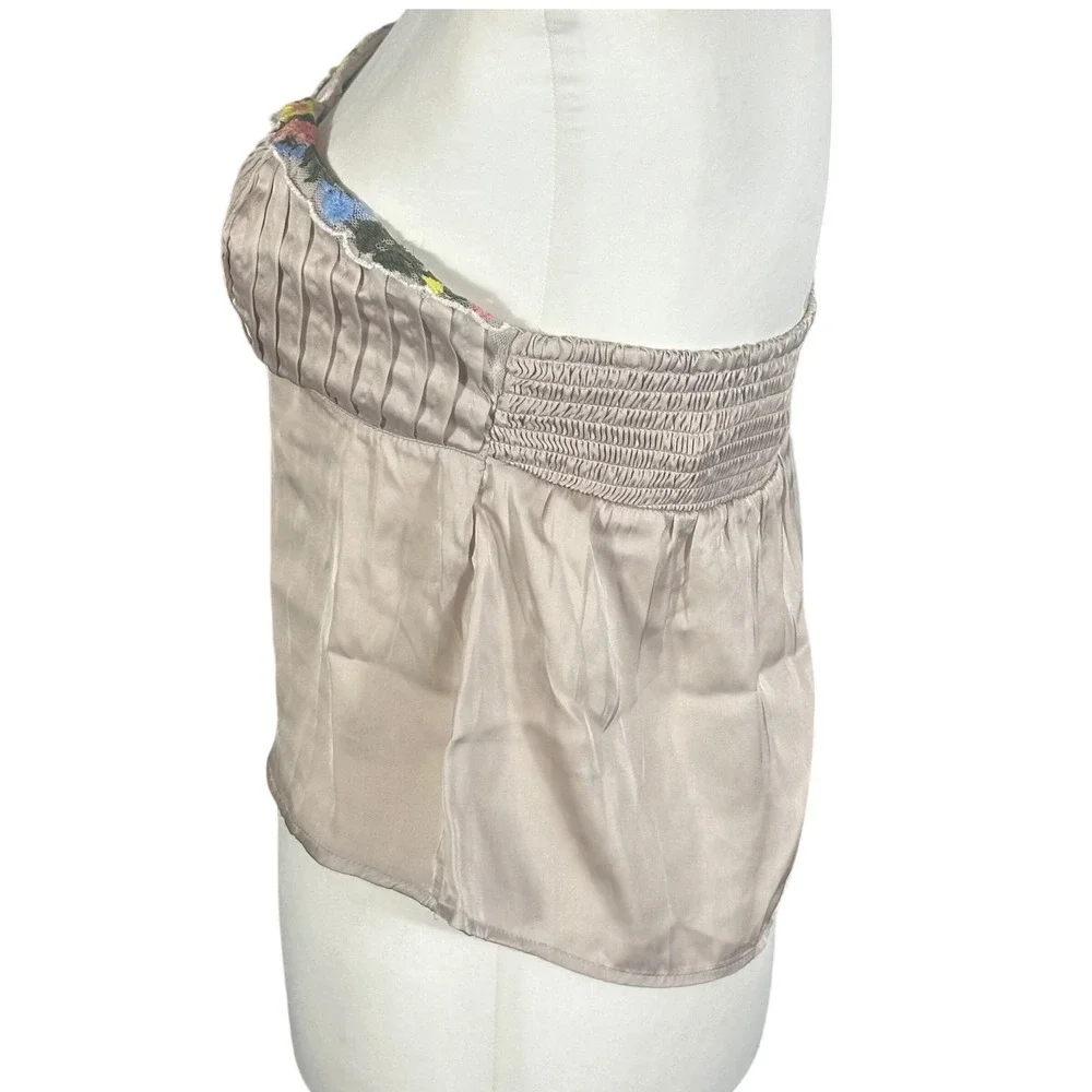 Free People Ember Glow Tube Top‎ NWT Women's Small Ivory Moon Glow Embroidered